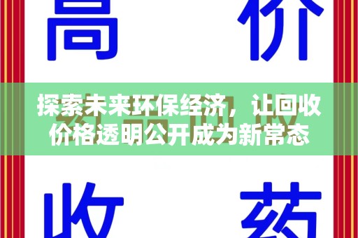 汕头探索未来环保经济，让回收价格透明公开成为新常态